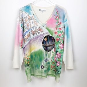 Marguerita Artistic Wearable Art Sweater – Made in USA